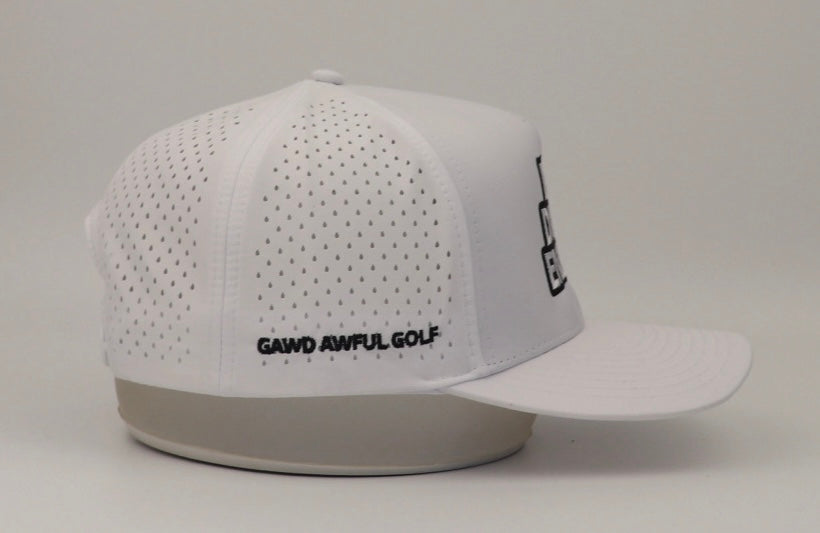 White- B!G DIVOT ENERGY Waterproof Snapback Hat