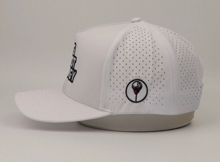 White- B!G DIVOT ENERGY Waterproof Snapback Hat
