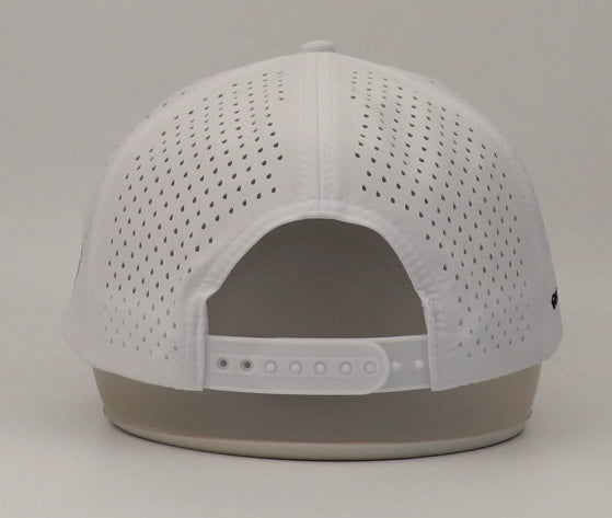 White- B!G DIVOT ENERGY Waterproof Snapback Hat