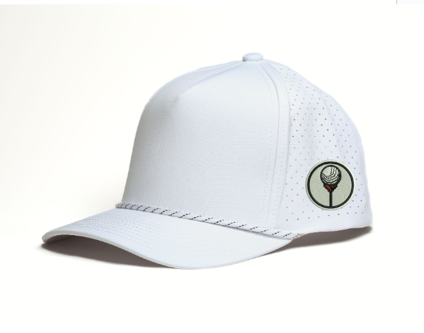 White- Sh!ttiest Golf Shot- Snapback Rope Hat